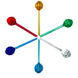National Artcraft® Large Globe Pinlites for Ceramic Christmas Trees - Assorted Colors (200 pcs)