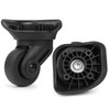 Ech.Apr 2Pcs Luggage Wheels Replacement, Rubber Luggage Swivel Caster, 360