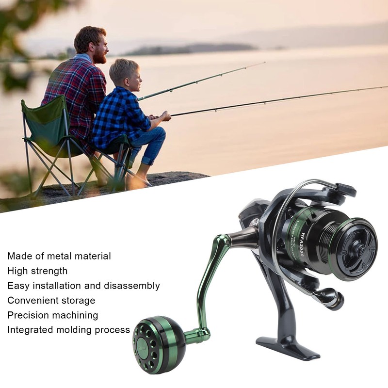 Metal HFA3000 Spinning Reel 13+1BB 5.2:1 Gear Ratio Spinning Fishing