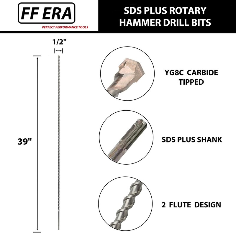FF ERA 1/2 Inch x 39 Inch SDS Plus Rotary