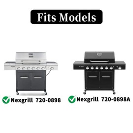 ROCFAN Replacement Parts for Nexgrill 6 Burner 720-0898 720-0898A, Nexgrill 720-0898 Replacement Parts, Nexgrill 720-0898A Replacement Parts, Nexgrill Replacement Parts 6 Burner, Stainless Steel