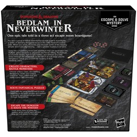 Hasbro Gaming Dungeons & Dragons: Bedlam in Neverwinter Board Game, Escape Room, Cooperative Strategy Games for Ages 12+, 2-6 Players, 3 Acts Approx. 90 Mins Each (Amazon Exclusive)