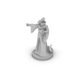 Dragonborn Warlock Male Tabletop DND Gaming Miniature