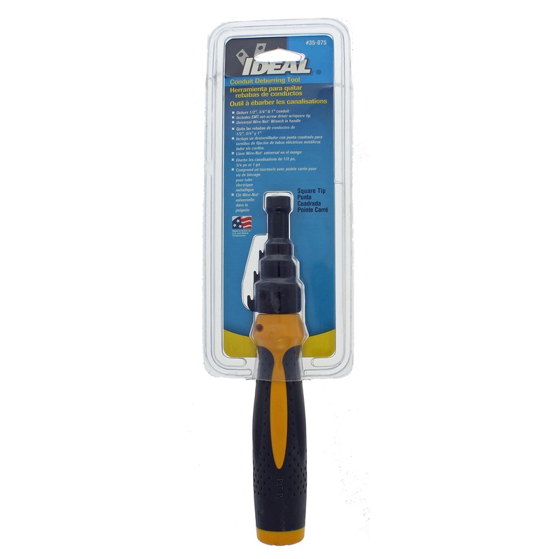 IDEAL Electrical 35-075 Twist-a-Nut Conduit Deburring Tool w/Square Tip
