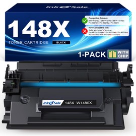 INK E-SALE 148X 148A Toner Cartridge Black (with Chip) High Yield Compatible Replacement for HP 148A 148X W1480A W1480X for HP Laserjet Pro 4001n 4001dn 4001dw MFP 4101fdn 4101fdw Printer (1 Pack)