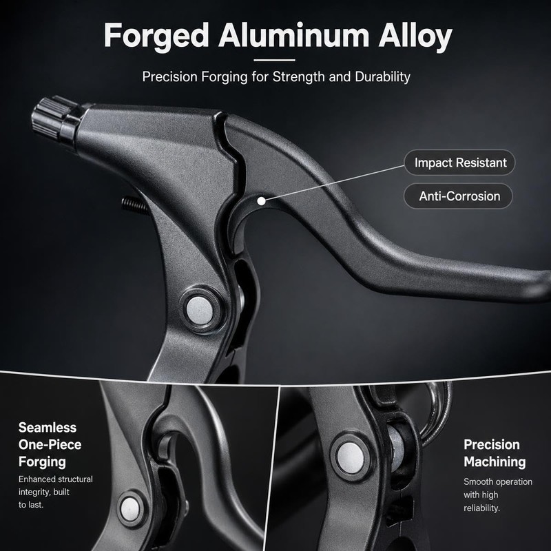 Bike Brake Levers Aluminum Alloy Universal Fit Bicycle Replacement Pair