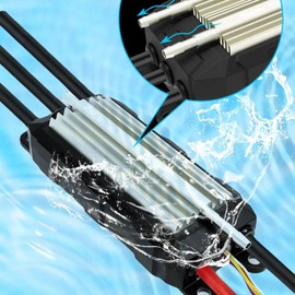captainrc ZTW Brushless ESC, 90A 3-8S with XT60 Plug, bi-Directional Control, Waterproof IP67, for Model Boats RC Boats Surfboards hydrofoils