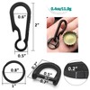 PJYTAC Black Titanium Carabiner Keychain, Quick Release Heavy Duty Key