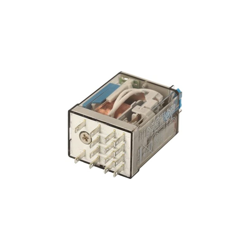 FINDER 55.34.9.024.0074 24VDC Coil, 4PDT 7A, Agni Contact, Double LED