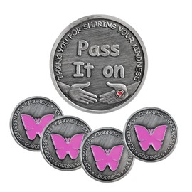 Butterfly Kindness Coins Token of Appreciation Kindness Pass It On Thank You Gifts Set of 5