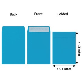 100 Pack Seed Envelopes Self-Adhesive Small Coin Envelopes Seed Storage Packets for Garden, Office or Wedding Gift (Colorful, 3 1/4 ×4 1/2 inches)