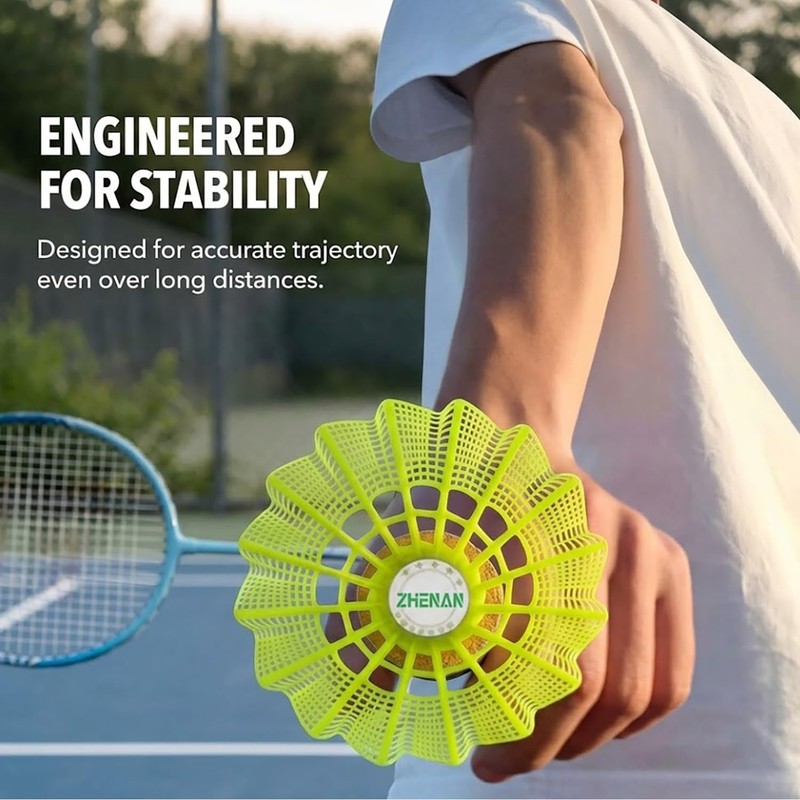 Badminton Birdies,Nylon Badminton Shuttlecocks with Stability Durability for Batting Practice