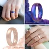 ThunderFit - Alianzas de boda de silicona para mujer, diseño