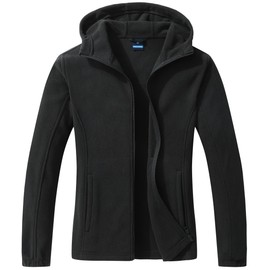 GIMECEN Women's Soft Polar Fleece Jacket Full Zip Hoodies Long Sleeve Sweatshirts Casual Hooded Outerwear