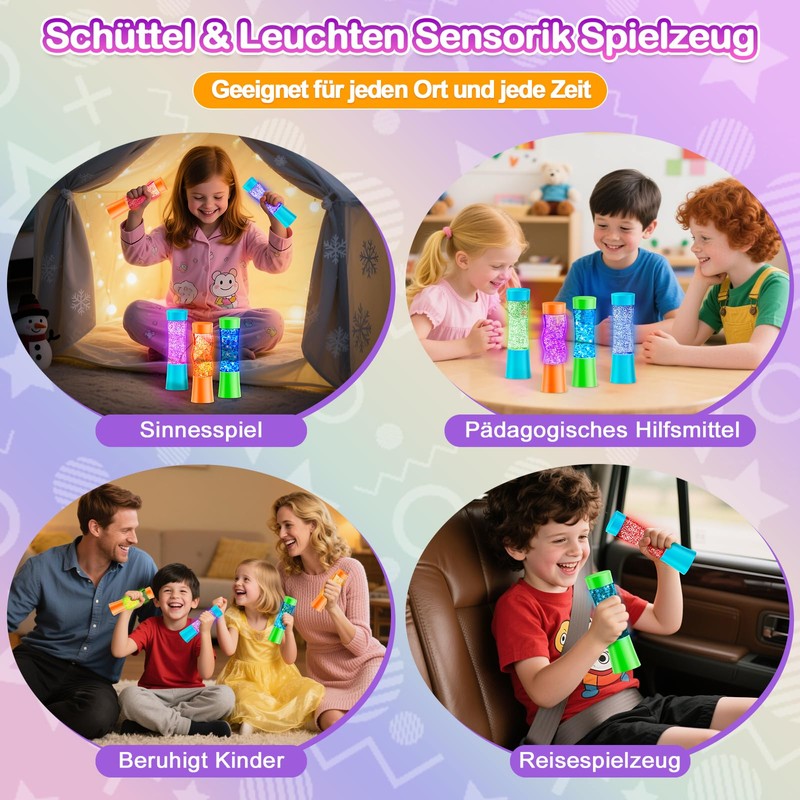 NYOBABE Pack of 3 Luminous Sensory Toys