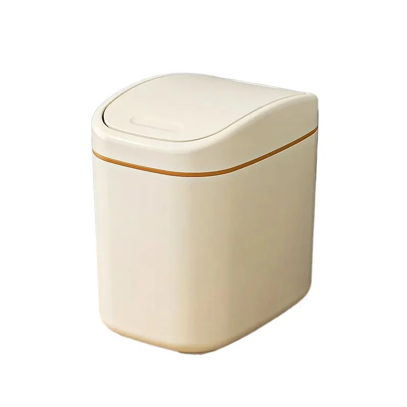 Mini Desktop Trash Can with Cover – Compact Waste Bin