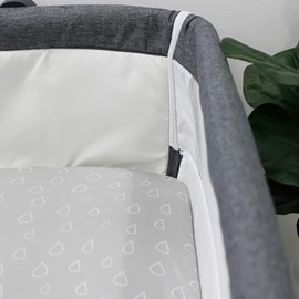 2PK Bubba Blue 55x84cm Nordic Jersey Co-Sleeper Fitted Sheet 0-12m Grey/Sand