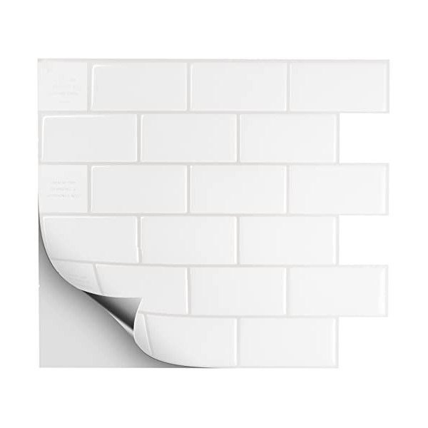 SMART TILES Peel and Stick Backsplash - 10 Sheets of