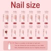 Yivaiks White French Tip Press on Nails Medium Fake Nails