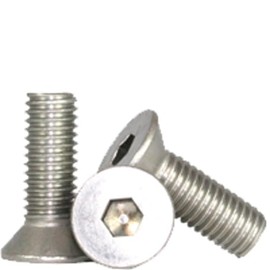316 Stainless Steel, 5/16"-18 x 1-1/2" Flat Head Socket Cap Screws (Pack of 5), Allen Socket Drive, Countersunk Bolt Fasteners, Full Thread, Coarse Machine Threaded - by Chipmunk Hardware