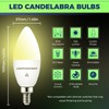 Lightinginside Matter-Enabled E12 Smart Light Bulbs 60W Equivalent, Candelabra Light