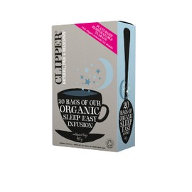 Clipper Organic Sleep Easy Infusion Tea Bags | 120 Chamomile Tea Bags (6x Boxes of 20) | Bulk Buy for Home & Catering | Caffeine-Free Herbal Tea Bags | Natural, Unbleached, Plant-Based & Biodegradable