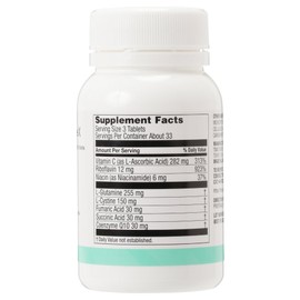 TWENDEE X Super Antioxidant Supplement by 8 Active Ingredients Vitamin B&C L-Glutamine L-Cystine Coenzyme Q10 Succinic-Acid Humaric-Acid Niacin.