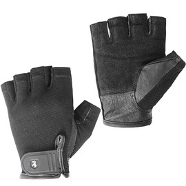 Luwint Mens Workout Gloves, Leather SBR Padded Exercise Gloves for Men Weight Lifting Breathable Snug Fit Gym Gloves for Training, Weightlifting, Fitness (Small)