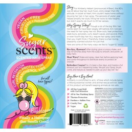 Sugarscents Bubblegum Scented Hairspray 3-pack Medium hold hairspray for ALL hair types. Paraben & Sulfate free, Cruelty free and PETA Aprroved!