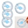 4Pcs 360 Degree Protractors Angle Measure Plastic Protractor Circle Protractor