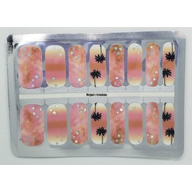 Paradise Palm Trees Nail Polish Wraps - Nail Polish Strips