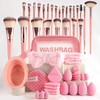 Set de Brochas de Maquillaje, 51 Piezas con Cerdas Sintéticas