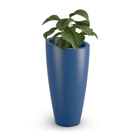 Mayne Inc. Modesto 32in Tall Planter - Neptune Blue - 16in L x 16in W x 32in H - 6 Gallons of Soil Capacity (8880-NB)