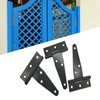 6 Pcs 7.9in T Strap Hinges, Heavy Duty Shed Door