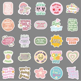 Pack of 100 Pink Aesthetic Stickers, Vintage Stickers for Water Bottle, Laptop, Scrapbooking, Diary, Waterproof Vinyl Stickers for Adults and Teenagers