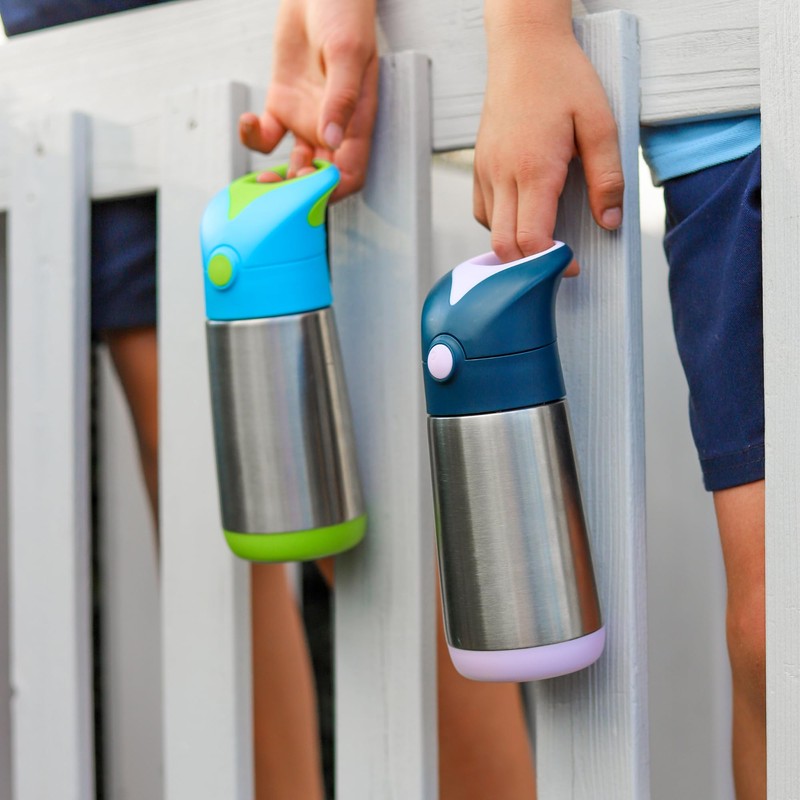 b.box Insulated Drink Bottle with Straw, Cold Insulation, Heat Retention,
