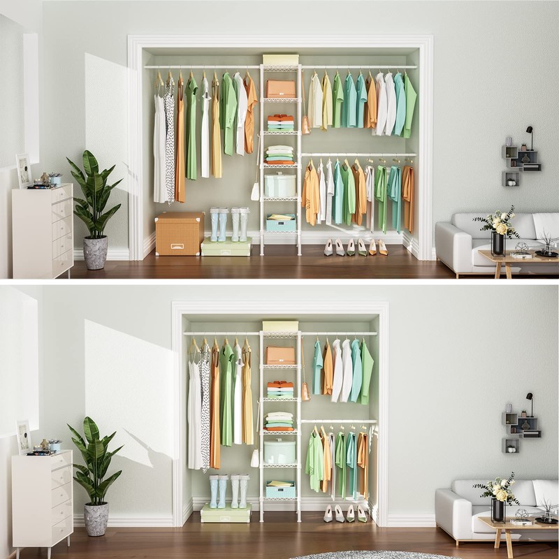Ulif M1 Closet Storage Organizer System, 6 Tiers Heavy Duty