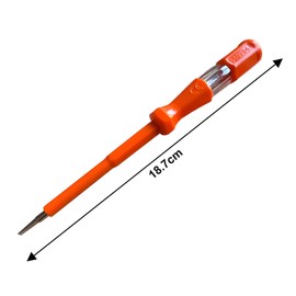 ebuyerfix wokin 2Pcs Voltage Tester Electric Tester AC 100-500V Voltage Test Slotted Screw Driver Pen Safety Insulated Handle and Pocket Clip