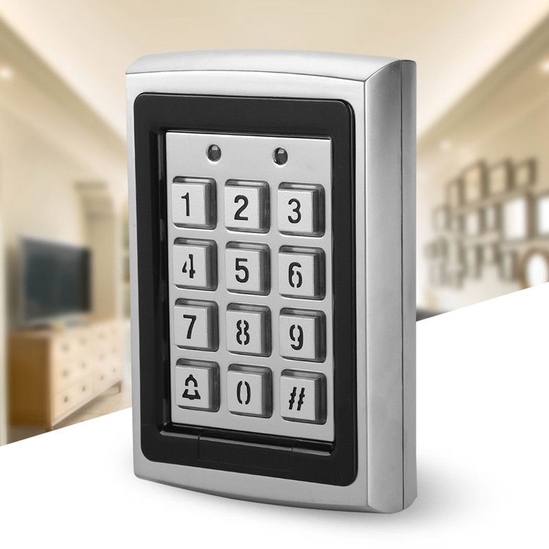 125KHz Top Metal RFID Card Reader Password Door Access Control