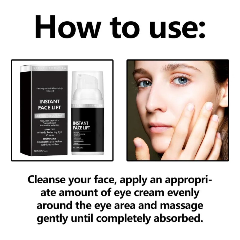 Crema Reparadora Instantánea Para El Estiramiento Facial Con