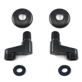 Aolemi Wall Mount 3-3/8 Inch Adapter Oil Rubbed Bronze Claw Foot Bathtub Faucet Adjustable Swing Arms Eccentric Screw Plus Size 2 Pack