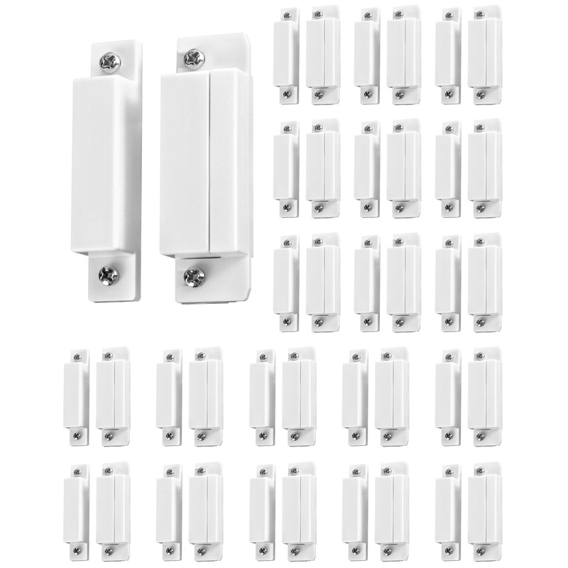 QWORK MC-31 Wired Surface-Mounted NC Magnetic Door Window Contact Sensor