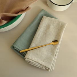 Pack of 12 Rustic Natural Cotton Fabric Napkins, Set of 12, Soft, Comfortable and Reusable, Linen Napkins, Cloth for Wedding Party and Party Decoration Set