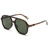 OSAGAMA Vintage Polarisierte Sonnenbrille Pilot Brille Oversized Sunglasses für Damen