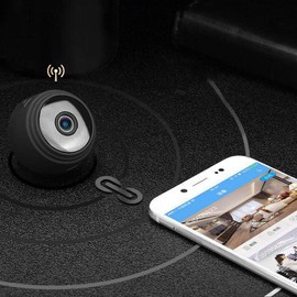 Mini WiFi Camera Outdoor Portable Metal Cameras Light Weight Night-Vision 1080P Loop Recording Cam with Holder BBZY