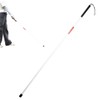 RekiLife White Cane, Foldable, Lightweight, For Blinds, Long, Safety Cane,