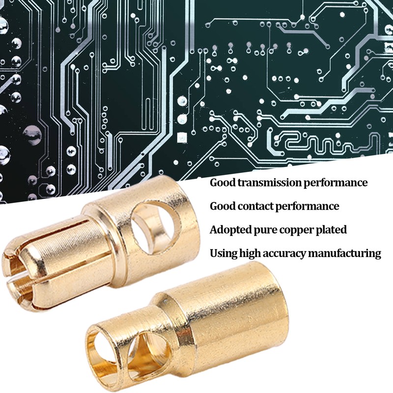 10 Sets 6mm Banana Connector Plug Copper Plating Good Transmission