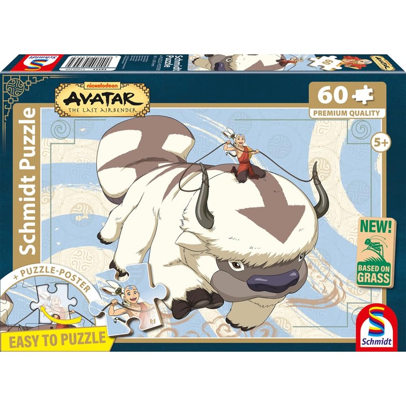 Schmidt Spiele 56553 Avatar, Appa and Aang, 60 Pieces Children's