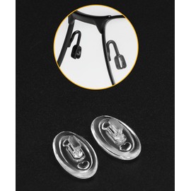 6 Pairs Replacement Nose Pads for Maui Jim Mahina/Baby Beach/Kahuna/Kawika/Wiki Wiki; Nose Pieces for Oakley OX5038 OX3125 OX3162 OX3085 OX5079 Eyeglasses, Clear Nosepiece Guard