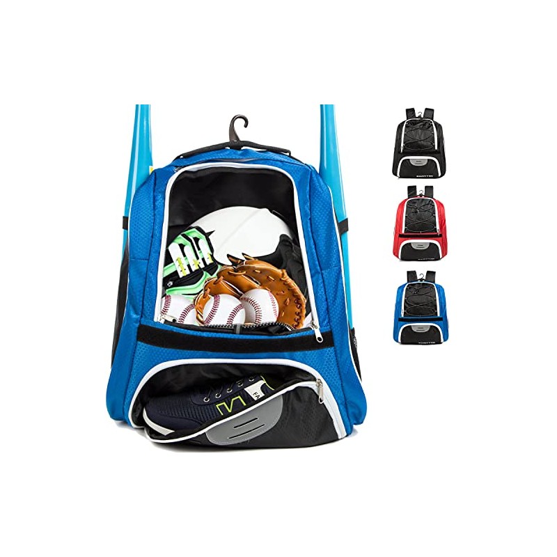 MARITTON Youth Baseball Bag - Bat Backpack for Baseball, T-Ball
